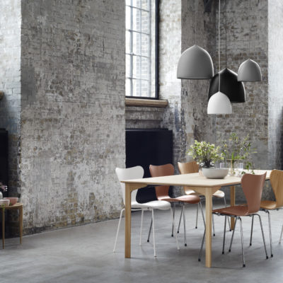 The Grand Prix table designed by Arne Jacobsen