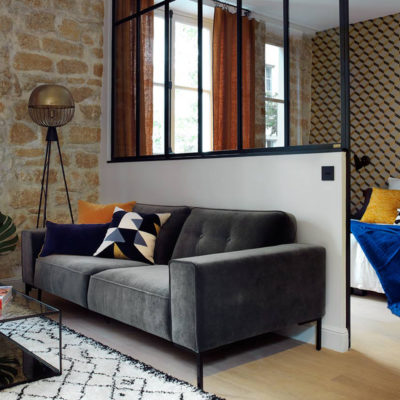 An apartment in the Marais transformed into a mini loft with an industrial allure