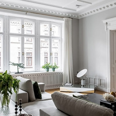 An elegant and bright apartment in Stockholm.