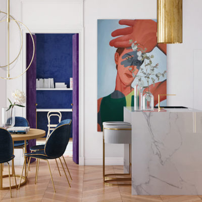 Contemporary luxury in a Parisian house